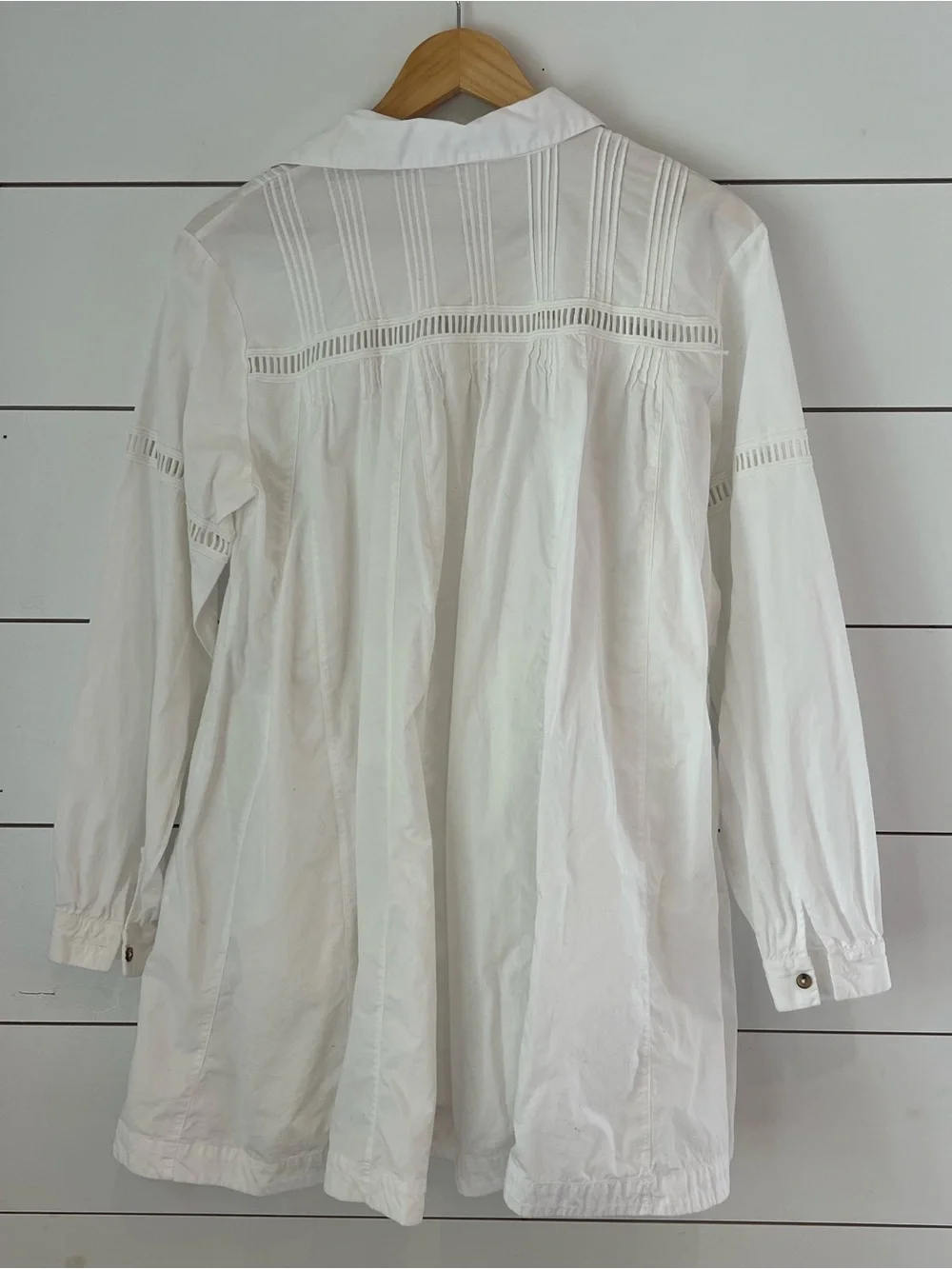 Free People Kennedy Dress White Button-Down boho cottagecore‎ coastal cowgirl
